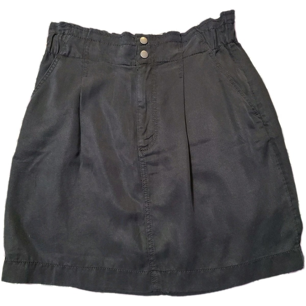 Loft Flowy Flirty Casual Black Above The Knee Skirt, Size 2, ‎ BNWT